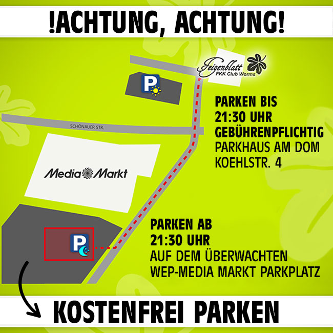 Neue Parkplätze!